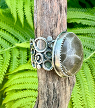 Load image into Gallery viewer, Petoskey Stone Lake Foam -Size 8.5 Ring