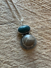 Load image into Gallery viewer, Leland Blue/ Petoskey Stone Fly Fishing Necklace #2