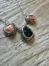 Load image into Gallery viewer, Isle Royale Greenstone & Michigan Copper Necklace