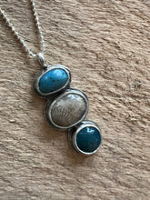 Load image into Gallery viewer, Triple Stone Cairn Necklace