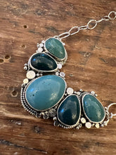 Load image into Gallery viewer, Five Peaks Leland Blue Statement Necklace
