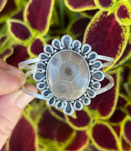Load image into Gallery viewer, Petoskey Stone Dune Flower Cuff