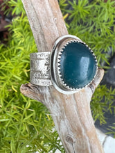 Load image into Gallery viewer, Leland Blue Birch Bark-Size 7 Ring