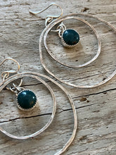 Load image into Gallery viewer, Leland Blue Ripple Hoops