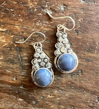 Load image into Gallery viewer, Leland Blue Cluster Earrings
