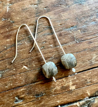 Load image into Gallery viewer, Petoskey Stone Square Dangles
