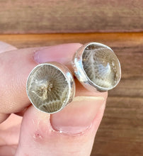 Load image into Gallery viewer, Petoskey Stone Studs
