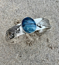 Load image into Gallery viewer, Leland Blue Stone Shoreline Cuff
