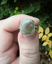 Load image into Gallery viewer, Square Petoskey Stone Ring
