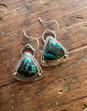 Load image into Gallery viewer, Chrysocolla Statement Earring
