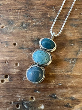 Load image into Gallery viewer, Triple Stone Cairn Necklace
