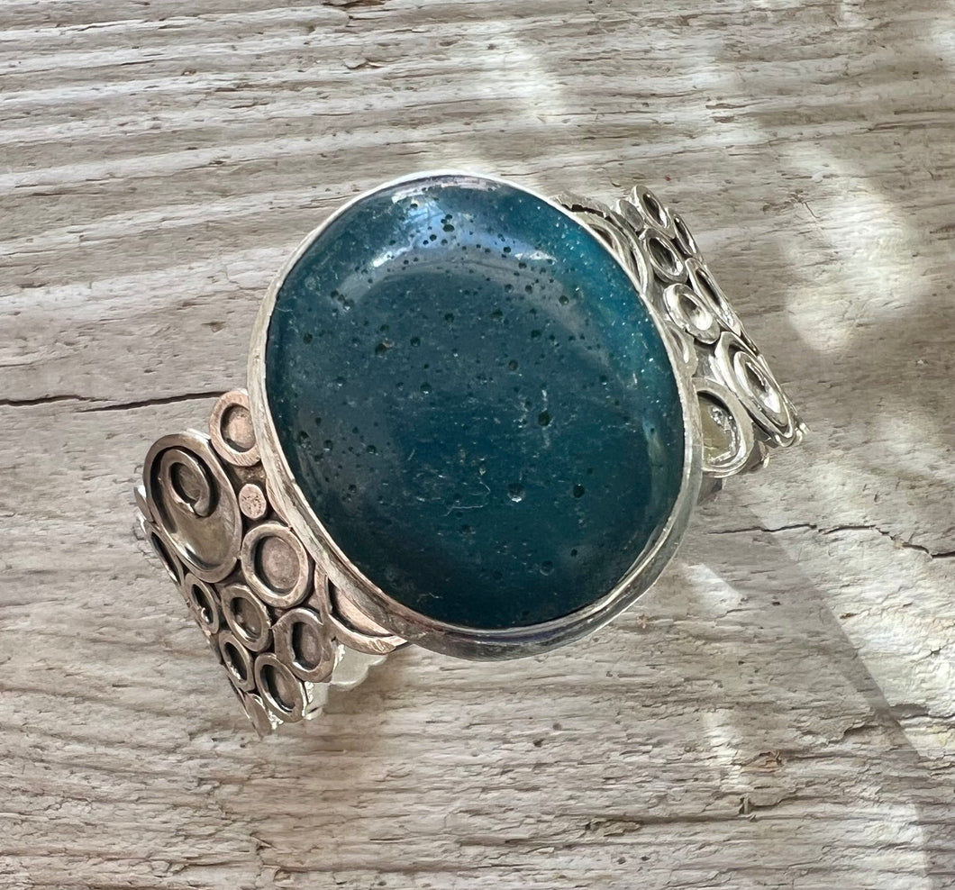 Leland Blue Lake Foam Statement Cuff