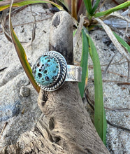 Load image into Gallery viewer, Porous Leland Blue Ring Twist Ring
