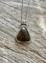 Load image into Gallery viewer, Triangle Petoskey Stone Statement Necklace
