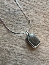 Load image into Gallery viewer, Simple Rectangle Petoskey Stone Necklace
