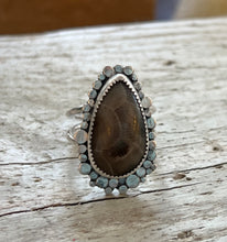 Load image into Gallery viewer, Petoskey Stone Cove Ring-Size 9
