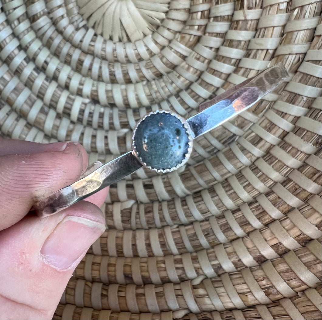 Hammered Leland Blue Stacker Cuff