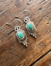 Load image into Gallery viewer, Oval Southwest Turquoise Earring
