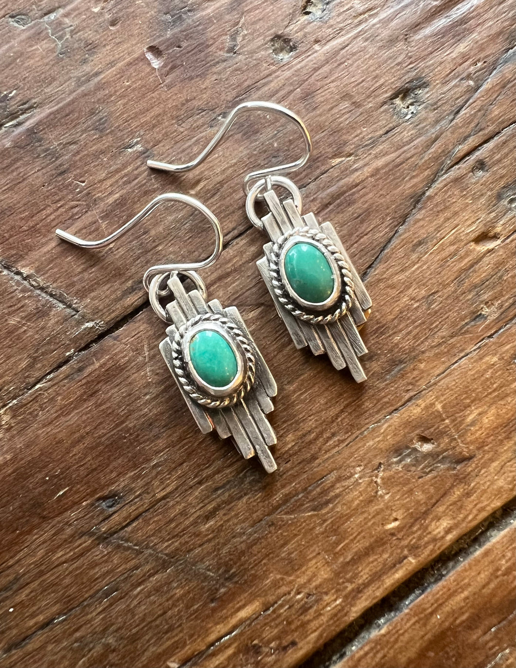 Oval Southwest Turquoise Earring