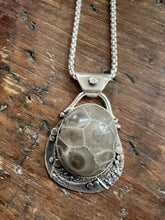 Load image into Gallery viewer, Petoskey Stone Driftwood Statement Necklace
