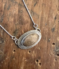 Load image into Gallery viewer, Petoskey Stone Burst Necklace
