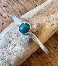 Load image into Gallery viewer, Hammered Leland Blue Cuff
