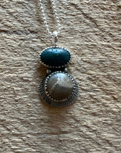 Load image into Gallery viewer, Leland Blue/ Petoskey Stone Fly Fishing Necklace #2
