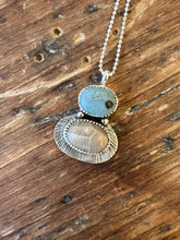 Load image into Gallery viewer, Leland Blue/ Petoskey Stone Fly Fishing Necklace #3
