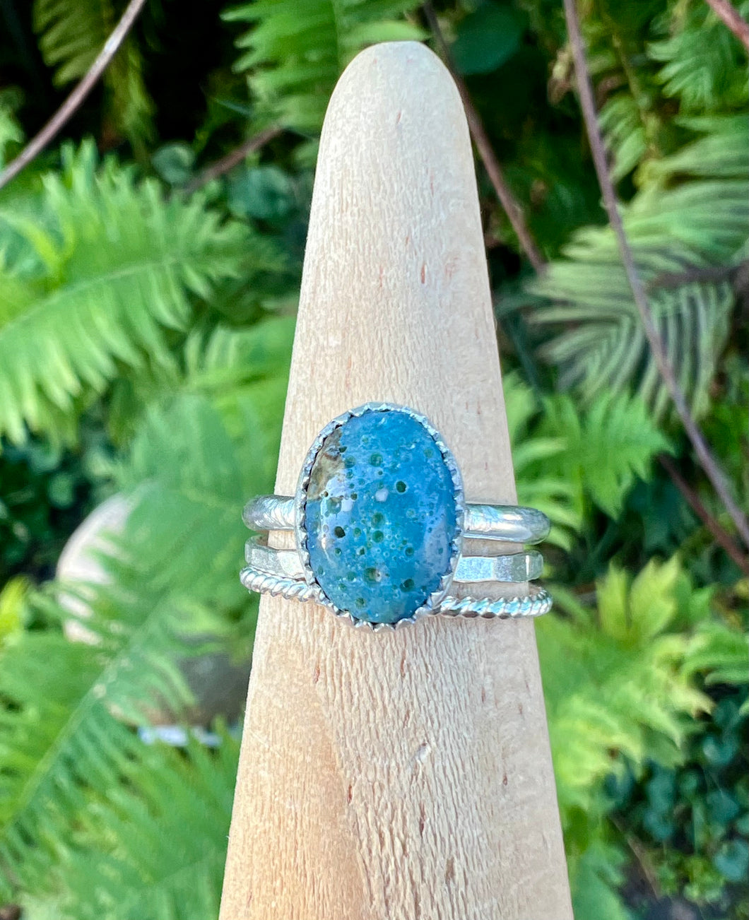 Leland Blue Pebble Stacker-Size 6.5