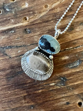 Load image into Gallery viewer, Leland Blue/ Petoskey Stone Fly Fishing Necklace #2
