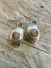 Load image into Gallery viewer, Petoskey Stone Curved Hammered Squares
