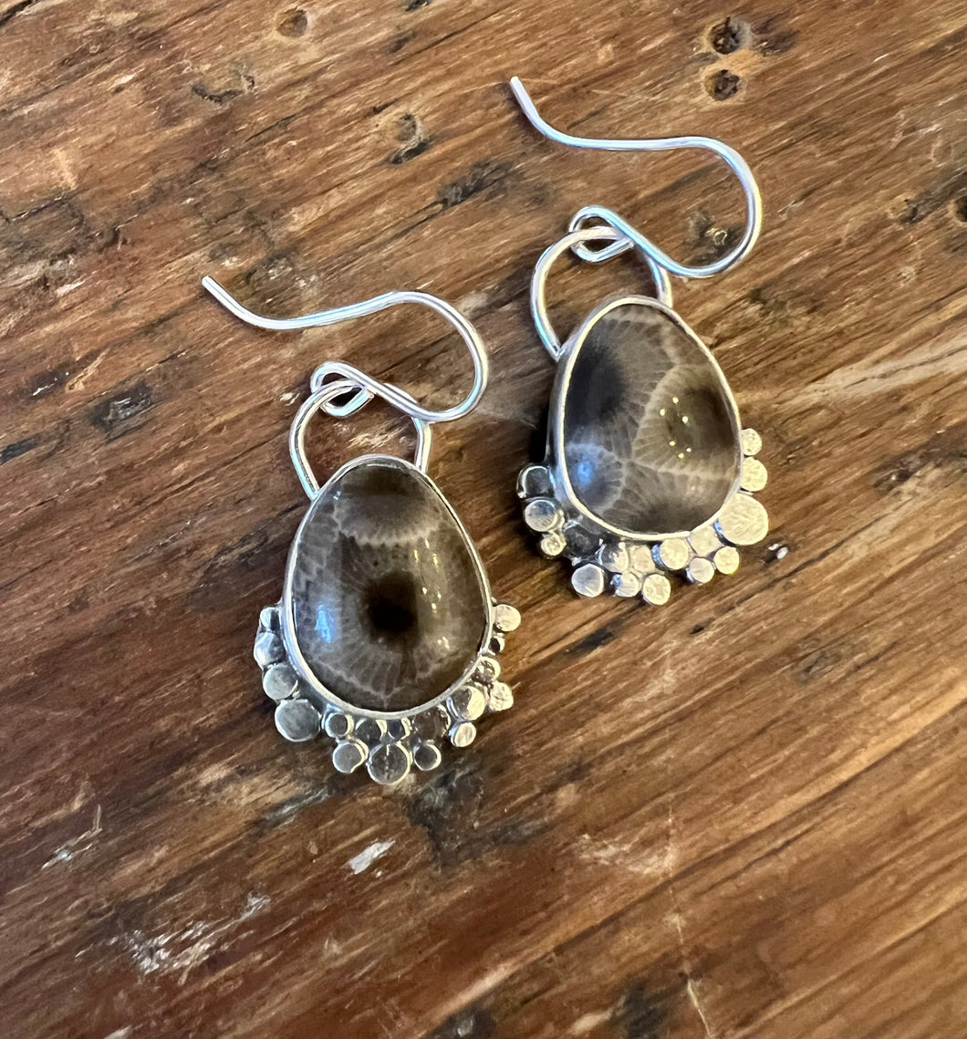 Petoskey Stone Cove Earrings