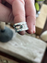 Load image into Gallery viewer, Isle Royale Greenstone Thick Stack- Size 6 Ring
