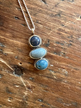 Load image into Gallery viewer, Triple Stone Cairn Necklace
