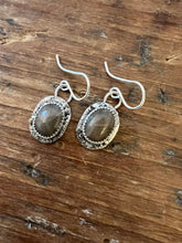 Load image into Gallery viewer, Petoskey Stone Sandbar &amp; Ball Earrings
