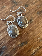 Load image into Gallery viewer, Petoskey Stone Sandbar &amp; Ball Earrings
