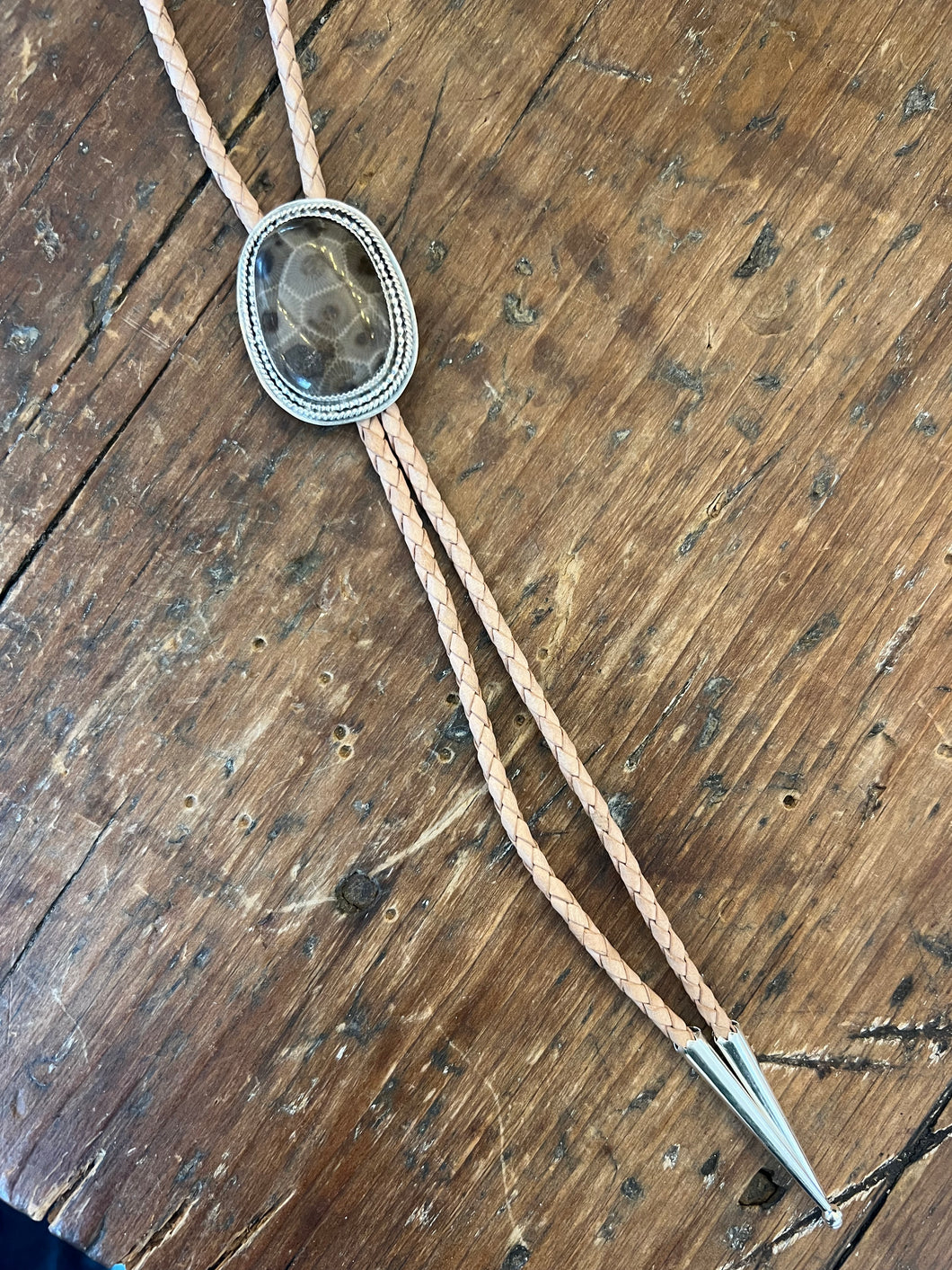 Petoskey Stone Bolo Tie