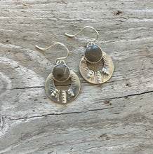Load image into Gallery viewer, Petoskey Stone Sunrise Earring
