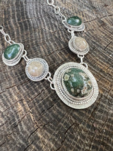 Load image into Gallery viewer, Frankfort Green/ Petoskey Statement Necklace
