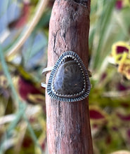 Load image into Gallery viewer, Hammered Burst Petoskey Stone- Size 5 Ring
