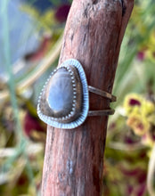 Load image into Gallery viewer, Hammered Burst Petoskey Stone- Size 5 Ring
