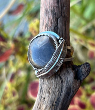 Load image into Gallery viewer, Petoskey Stone Feather Ring- Size 8.5
