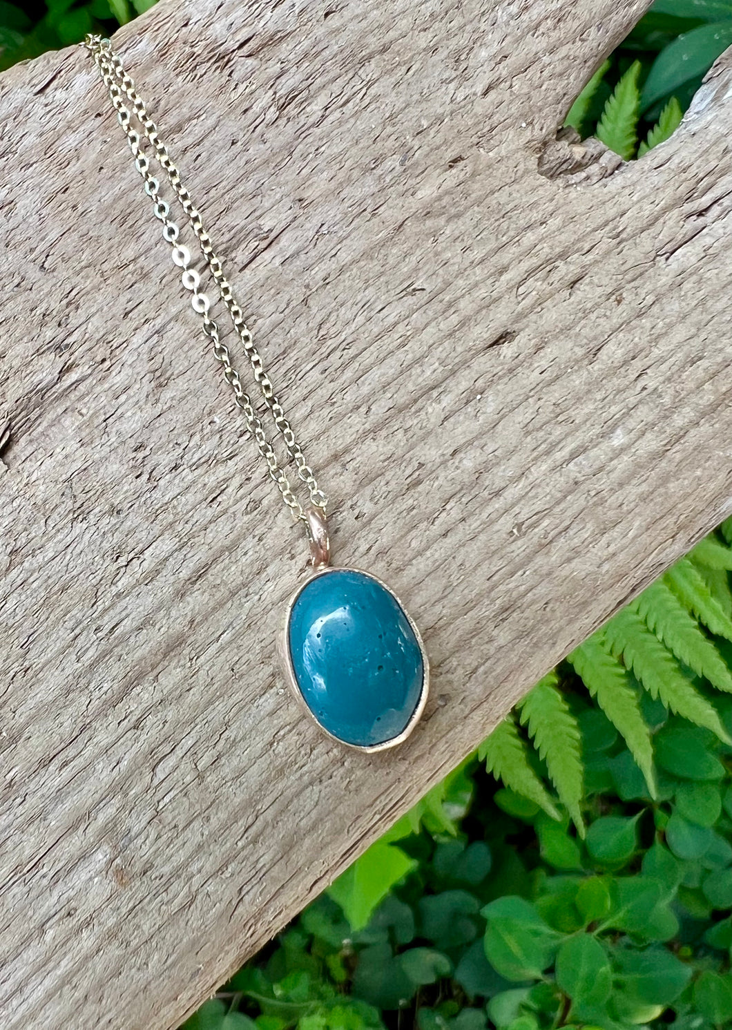 Gold Leland Blue Necklace
