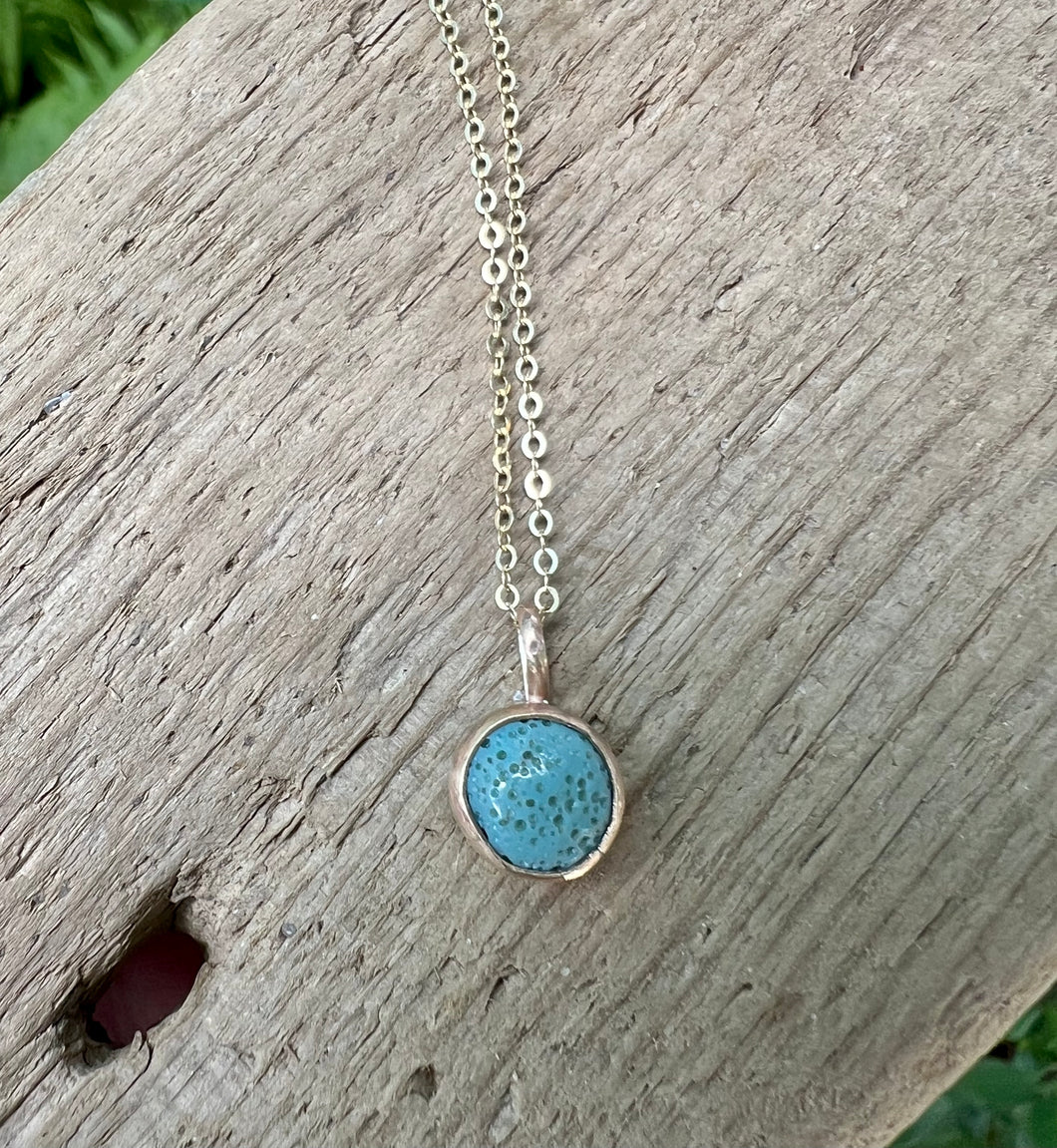 Gold Leland Blue Necklace