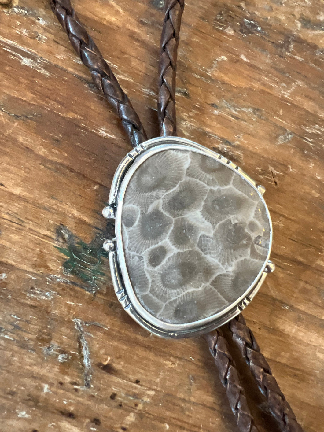 Petoskey Stone Bolo Tie