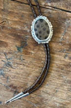 Load image into Gallery viewer, Petoskey Stone Pebble Bolo Tie
