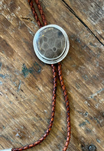 Load image into Gallery viewer, Petoskey Stone Burst Bolo Tie
