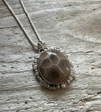 Load image into Gallery viewer, Petoskey Stone Cove Statement Necklace
