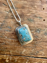 Load image into Gallery viewer, Leland Blue Rectangle Necklace
