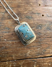 Load image into Gallery viewer, Leland Blue Rectangle Necklace
